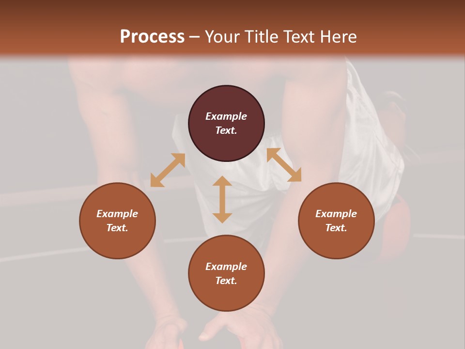 A Shirtless Man Doing Pushups On A Ball PowerPoint Template