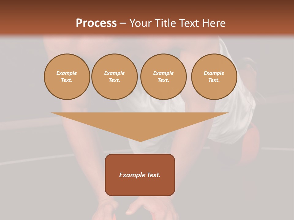 A Shirtless Man Doing Pushups On A Ball PowerPoint Template
