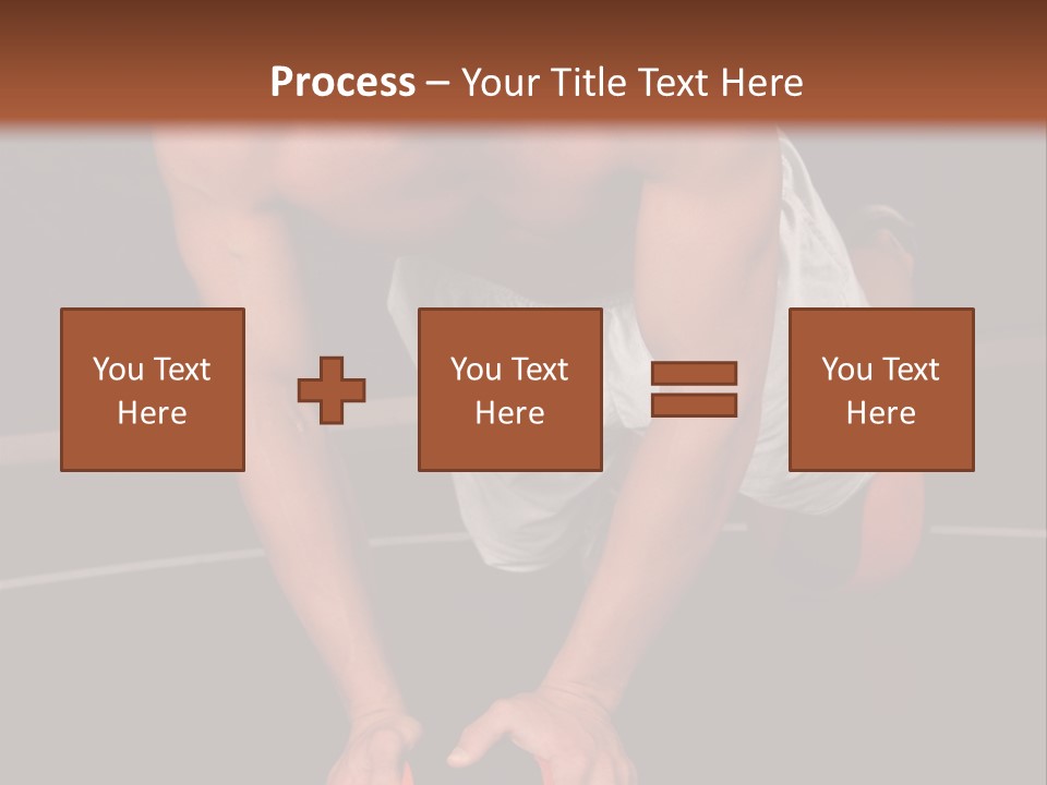 A Shirtless Man Doing Pushups On A Ball PowerPoint Template