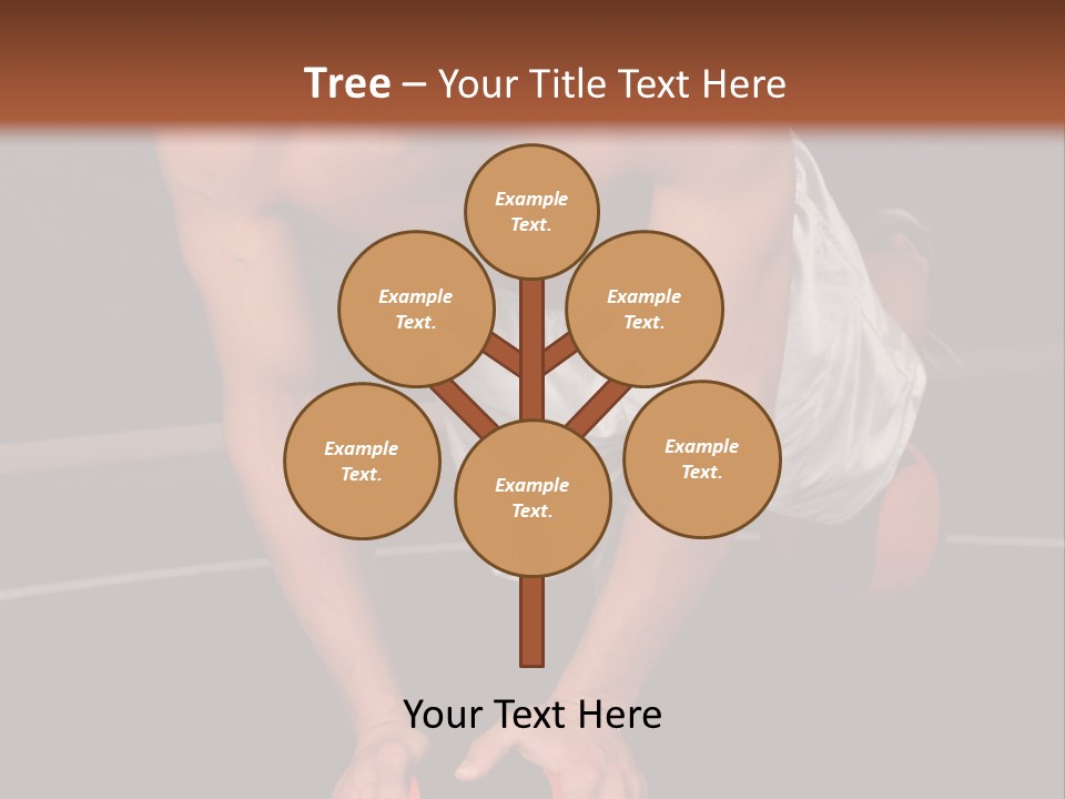 A Shirtless Man Doing Pushups On A Ball PowerPoint Template