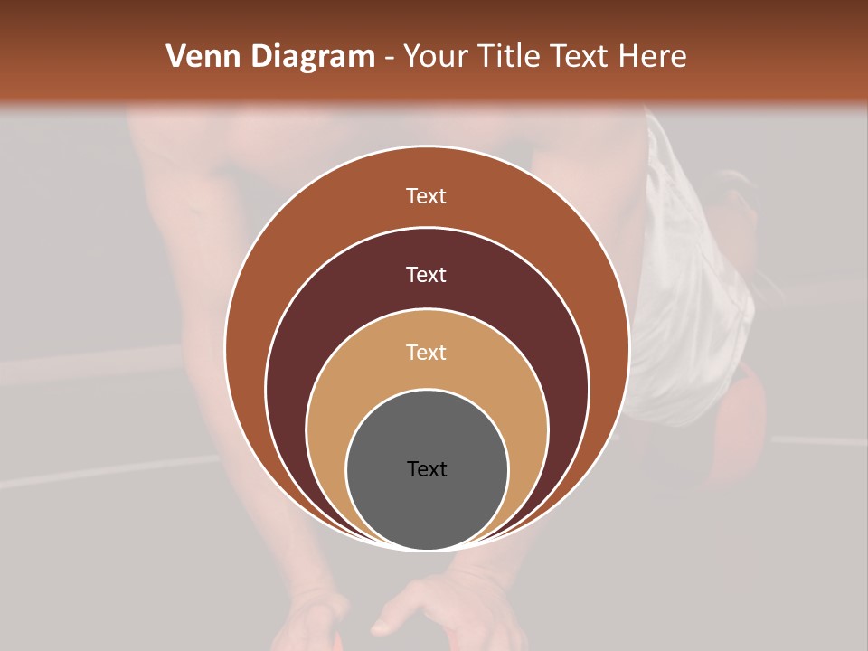 A Shirtless Man Doing Pushups On A Ball PowerPoint Template