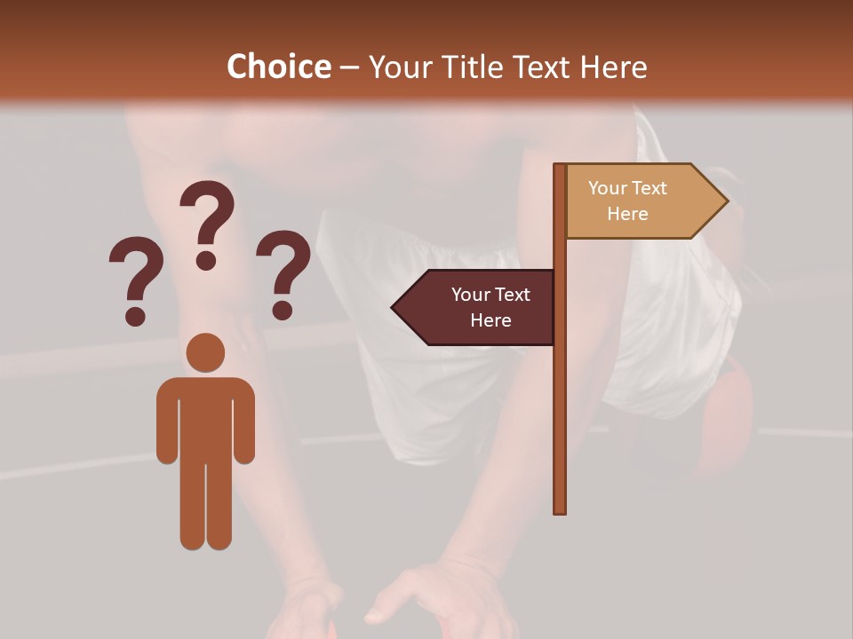 A Shirtless Man Doing Pushups On A Ball PowerPoint Template