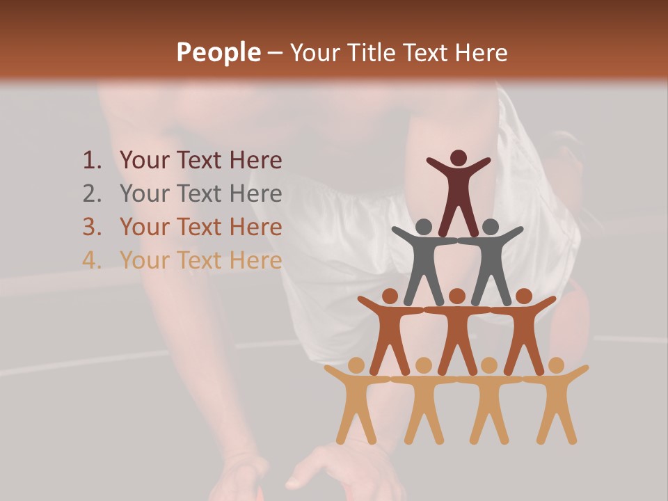 A Shirtless Man Doing Pushups On A Ball PowerPoint Template