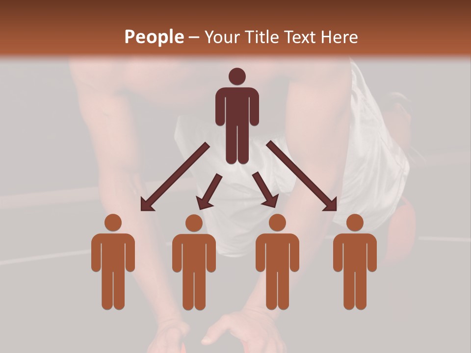 A Shirtless Man Doing Pushups On A Ball PowerPoint Template