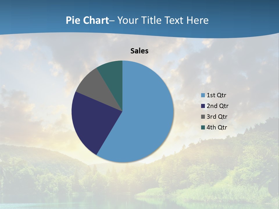 Lake At Sunset PowerPoint Template