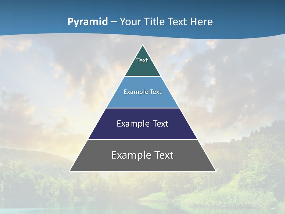 Lake At Sunset PowerPoint Template