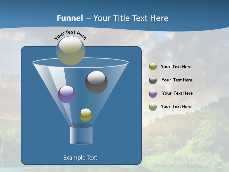 Lake At Sunset PowerPoint Template