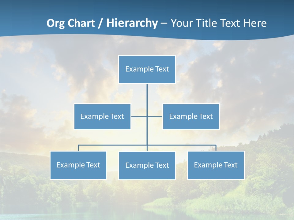 Lake At Sunset PowerPoint Template