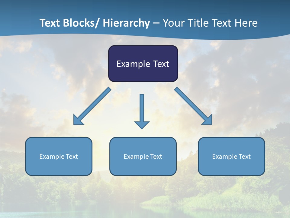 Lake At Sunset PowerPoint Template