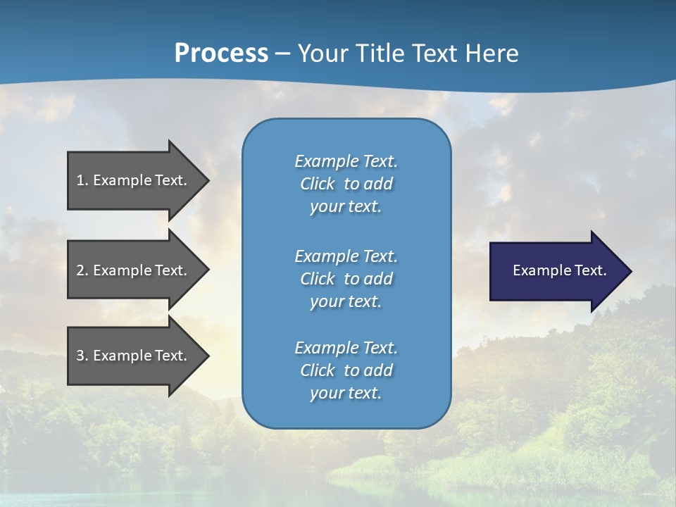 Lake At Sunset PowerPoint Template