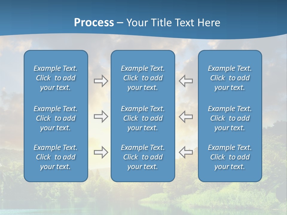 Lake At Sunset PowerPoint Template