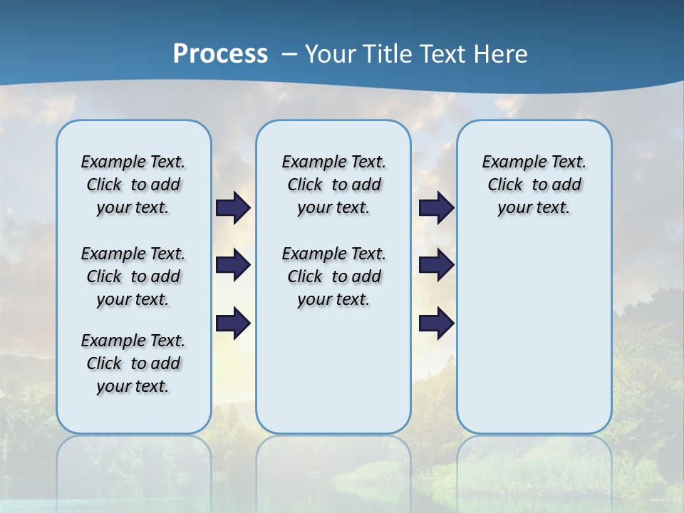Lake At Sunset PowerPoint Template