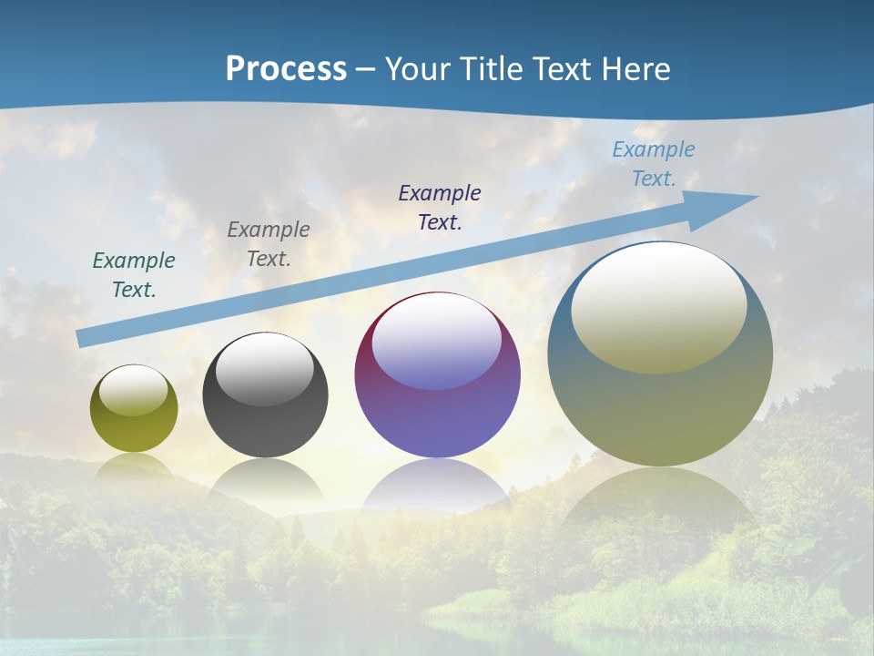 Lake At Sunset PowerPoint Template