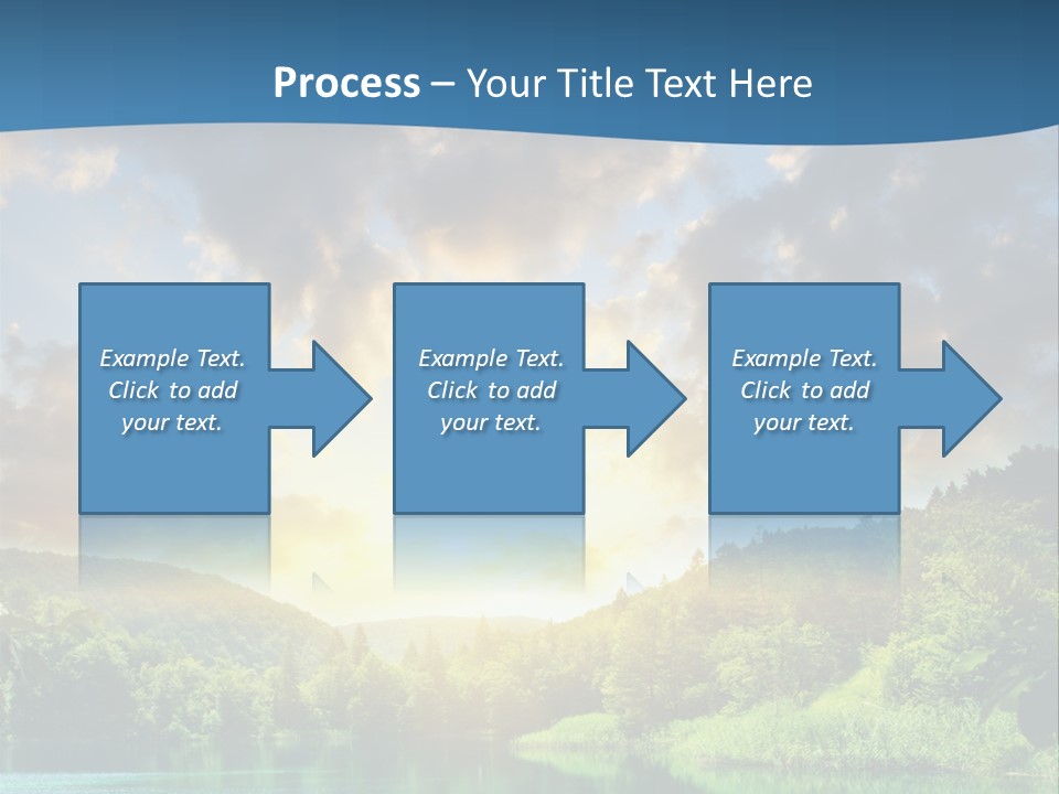 Lake At Sunset PowerPoint Template