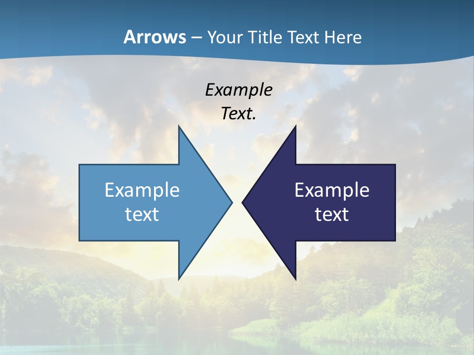 Lake At Sunset PowerPoint Template