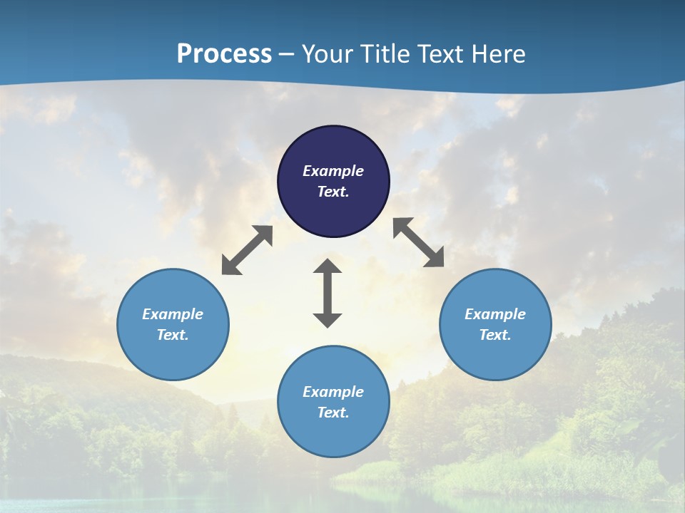 Lake At Sunset PowerPoint Template