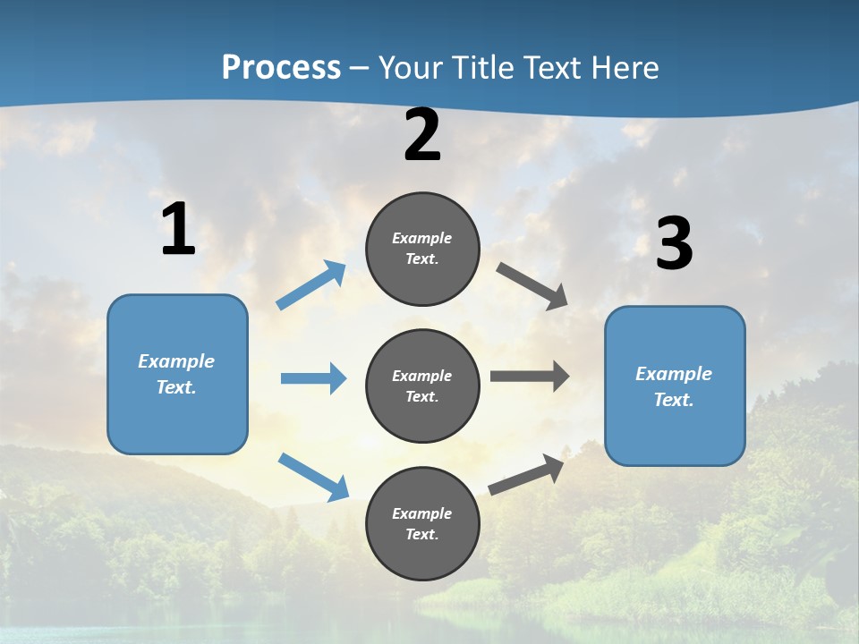 Lake At Sunset PowerPoint Template