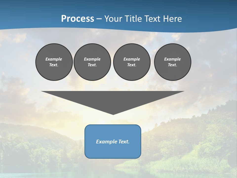 Lake At Sunset PowerPoint Template