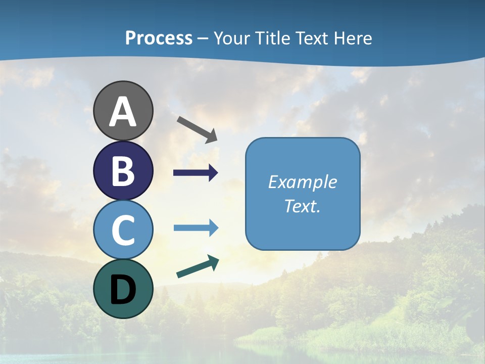 Lake At Sunset PowerPoint Template