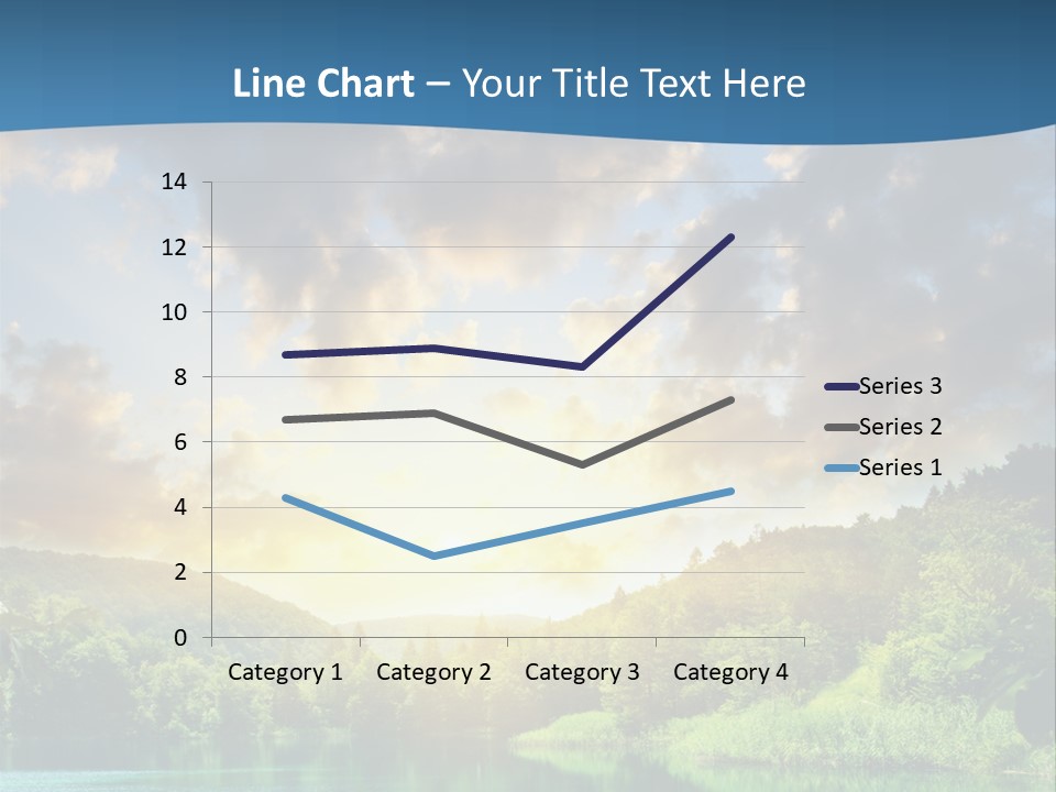 Lake At Sunset PowerPoint Template