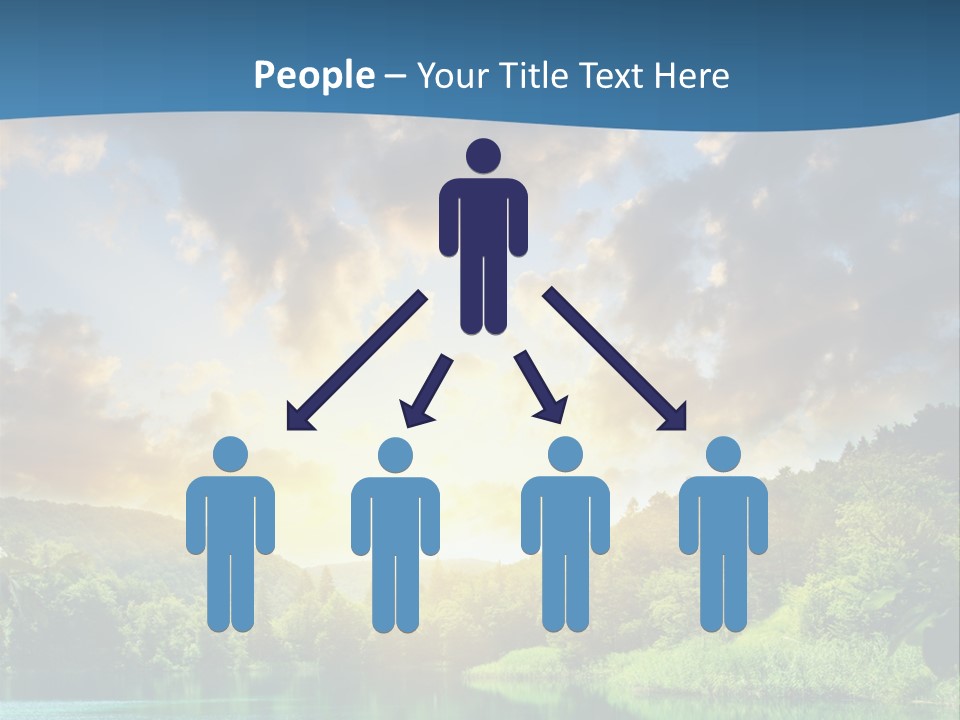 Lake At Sunset PowerPoint Template