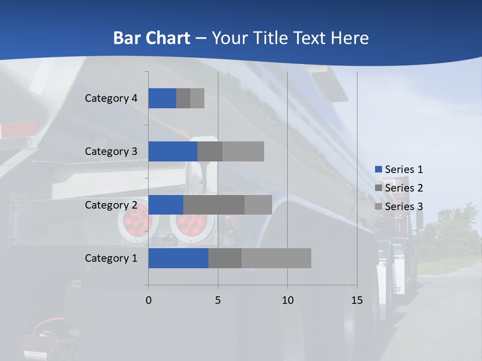 Fuel Tanker On The Road PowerPoint Template
