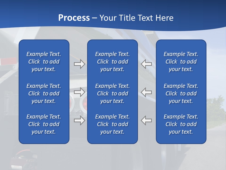 Fuel Tanker On The Road PowerPoint Template