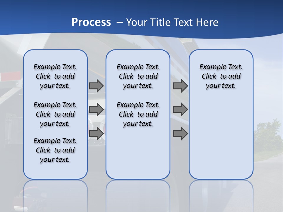 Fuel Tanker On The Road PowerPoint Template