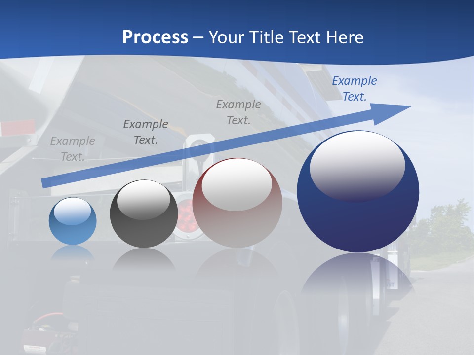 Fuel Tanker On The Road PowerPoint Template