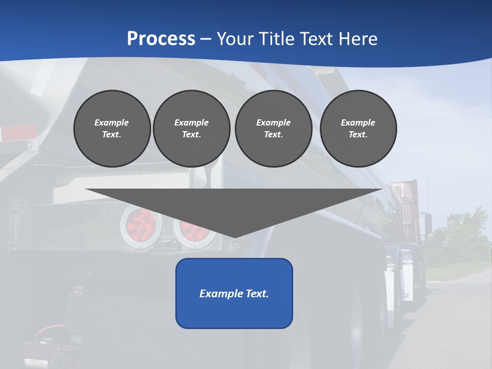 Fuel Tanker On The Road PowerPoint Template