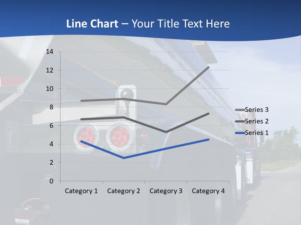 Fuel Tanker On The Road PowerPoint Template