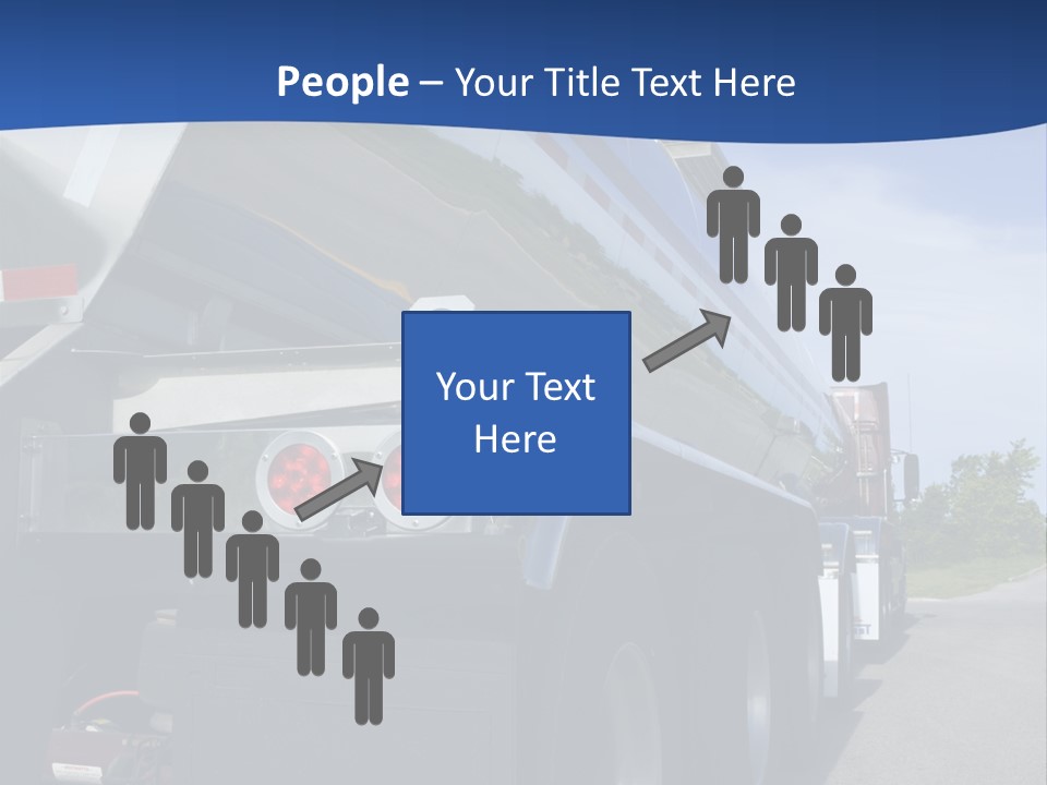 Fuel Tanker On The Road PowerPoint Template