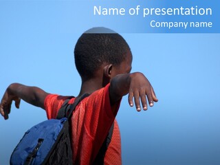 Africa.mozambique, Happy African Children PowerPoint Template