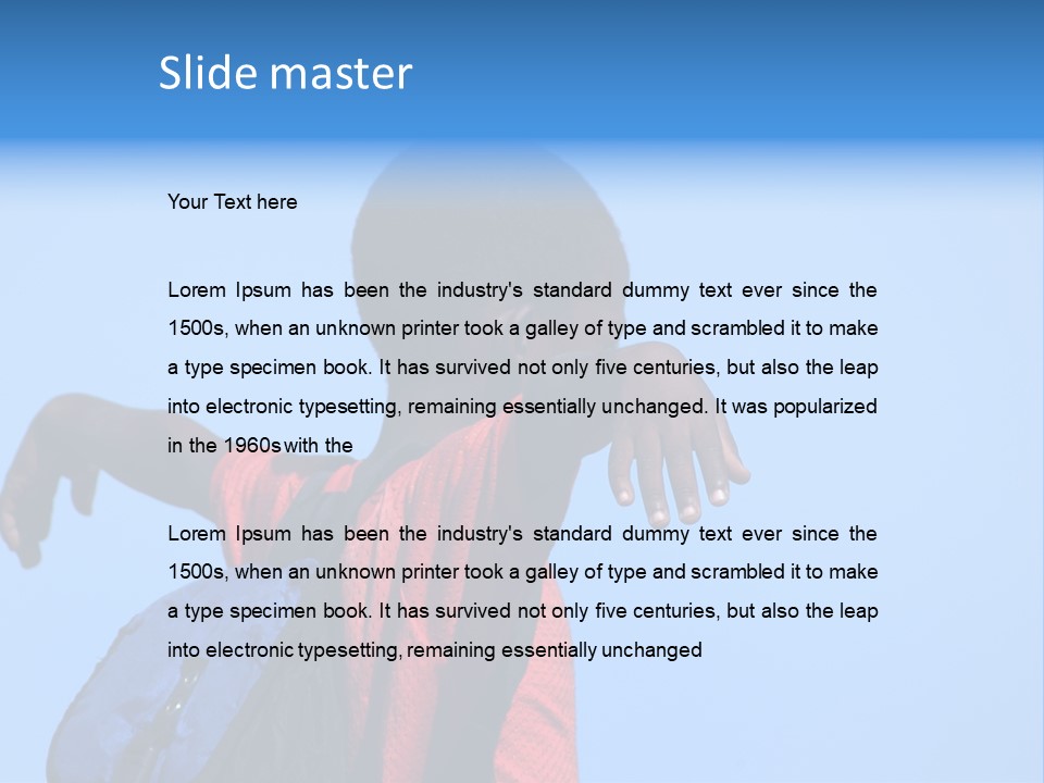 Africa.mozambique, Happy African Children PowerPoint Template