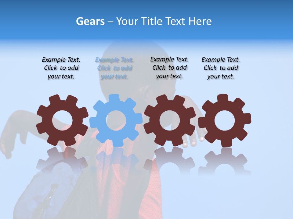 Africa.mozambique, Happy African Children PowerPoint Template