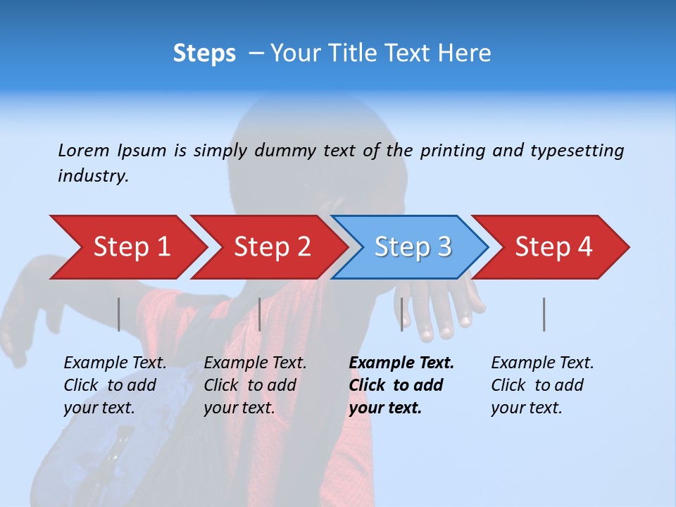 Africa.mozambique, Happy African Children PowerPoint Template
