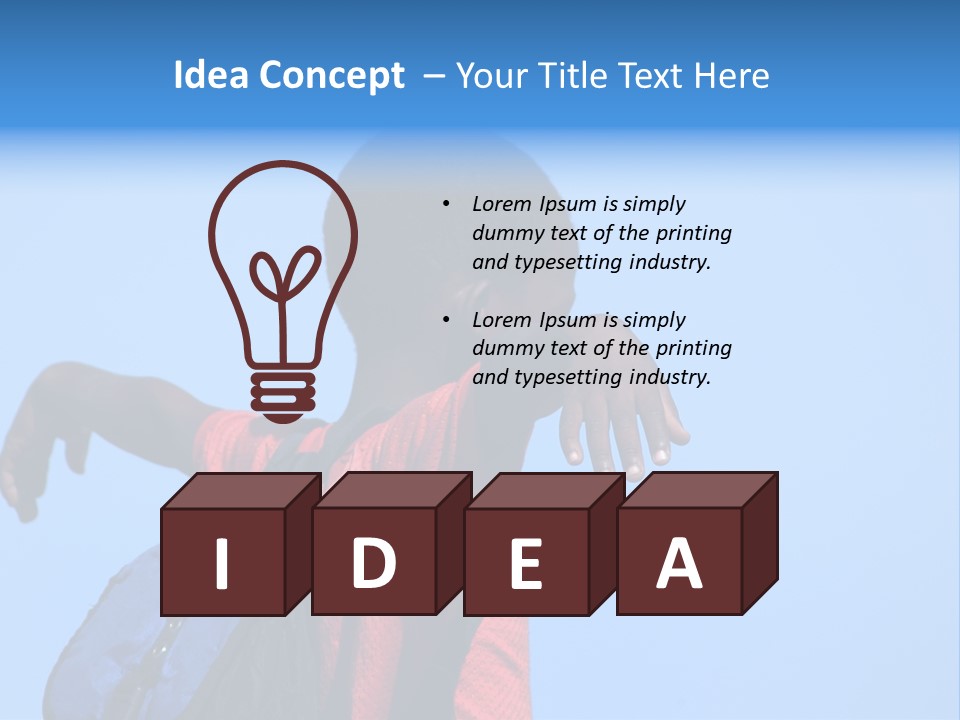 Africa.mozambique, Happy African Children PowerPoint Template