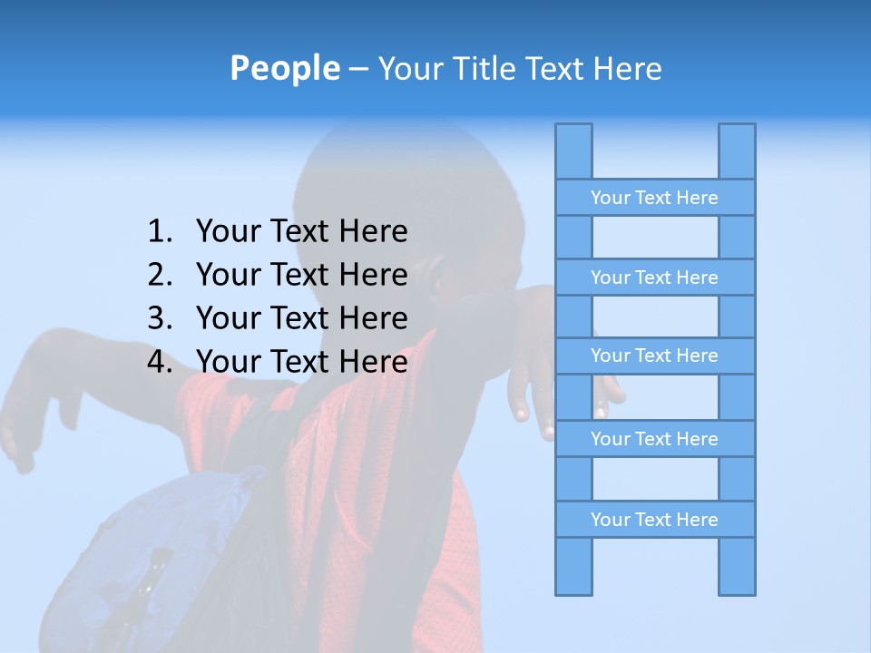 Africa.mozambique, Happy African Children PowerPoint Template