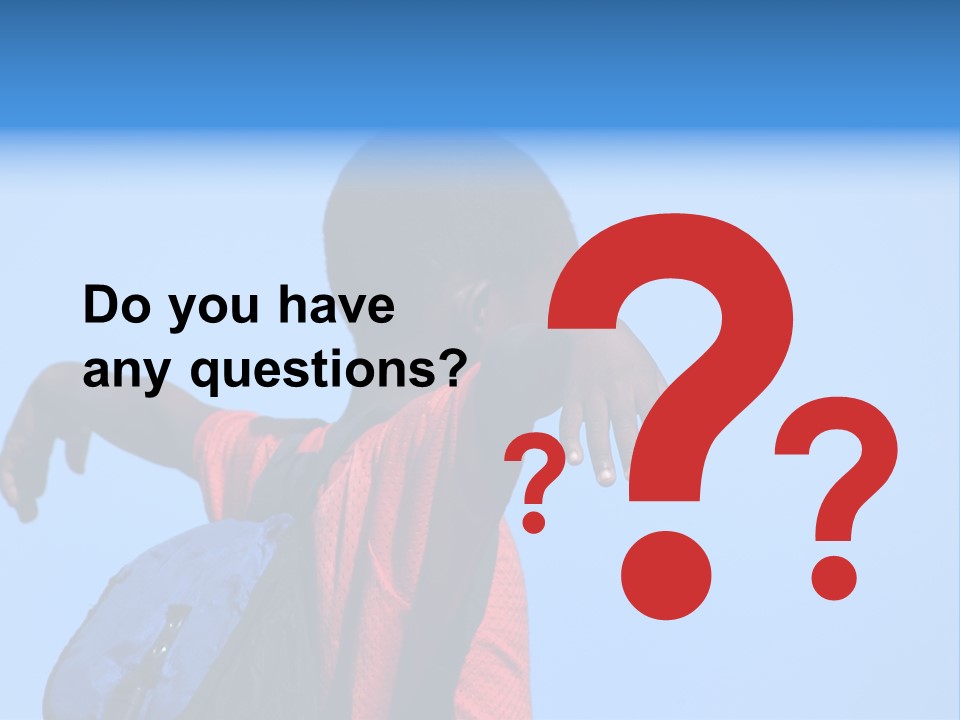 Africa.mozambique, Happy African Children PowerPoint Template