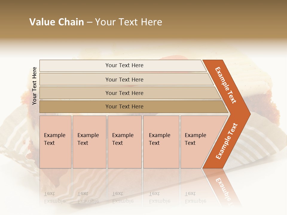 Piece Of Carrot Cake On Bakery Serving Paper Shot Over White. PowerPoint Template
