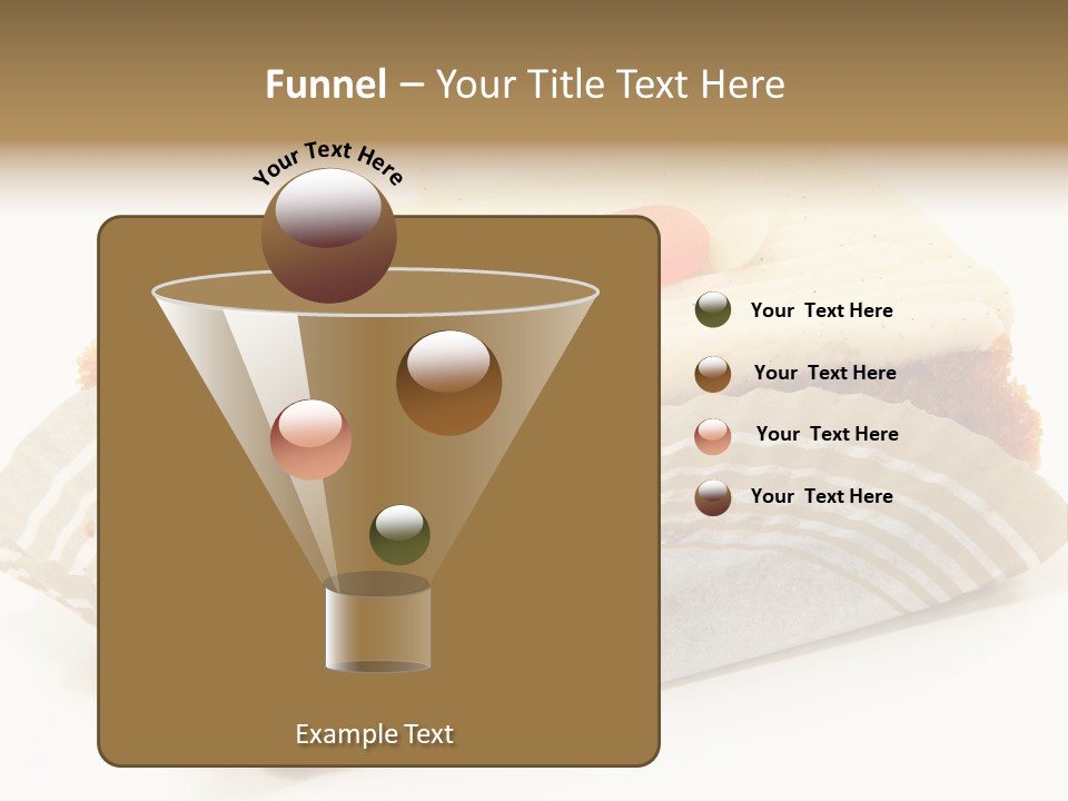 Piece Of Carrot Cake On Bakery Serving Paper Shot Over White. PowerPoint Template