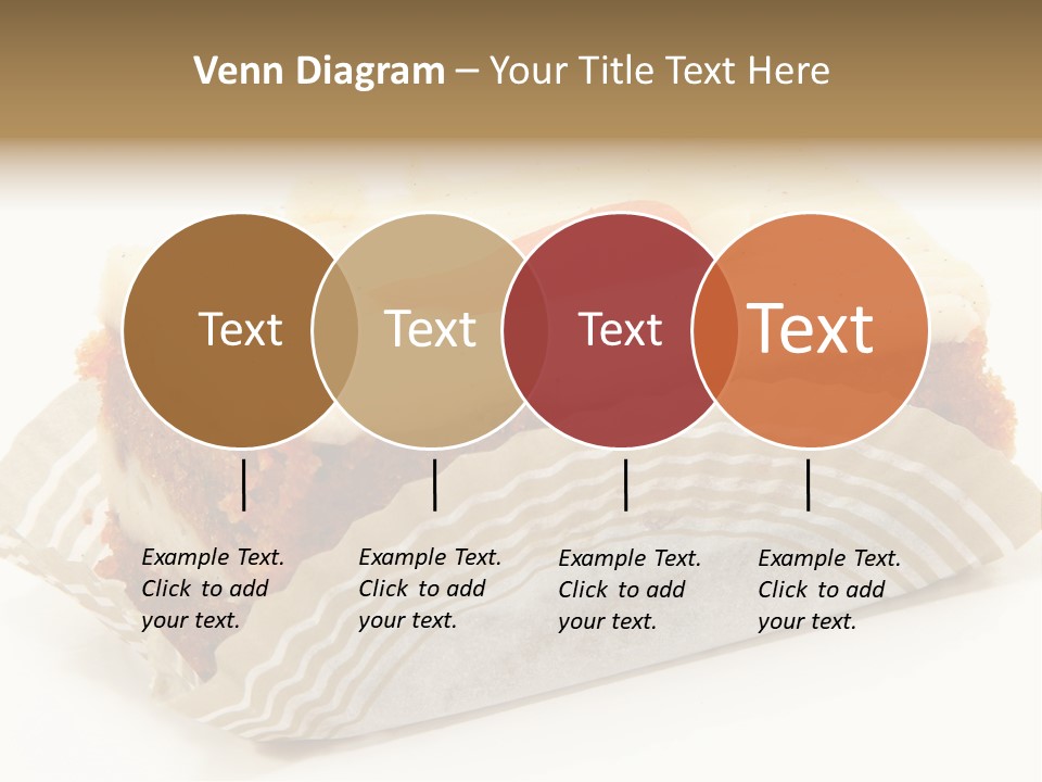 Piece Of Carrot Cake On Bakery Serving Paper Shot Over White. PowerPoint Template