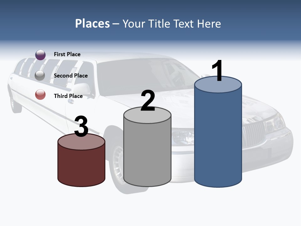 Long Limousine Isolated PowerPoint Template