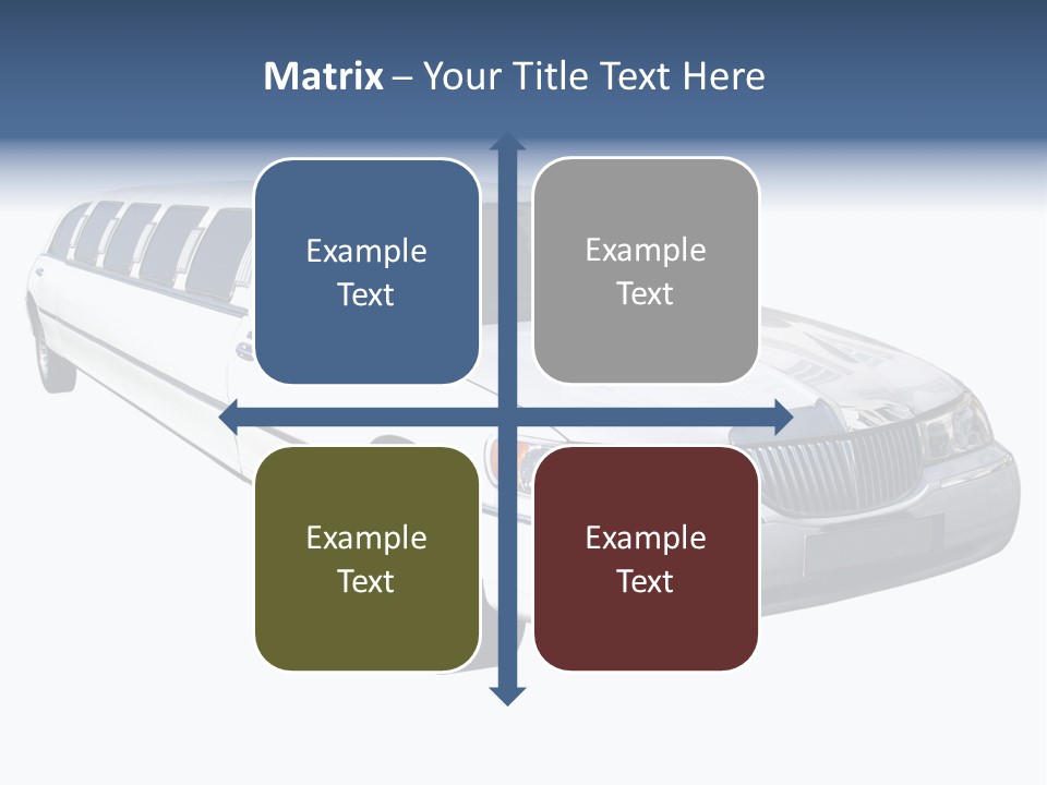 Long Limousine Isolated PowerPoint Template