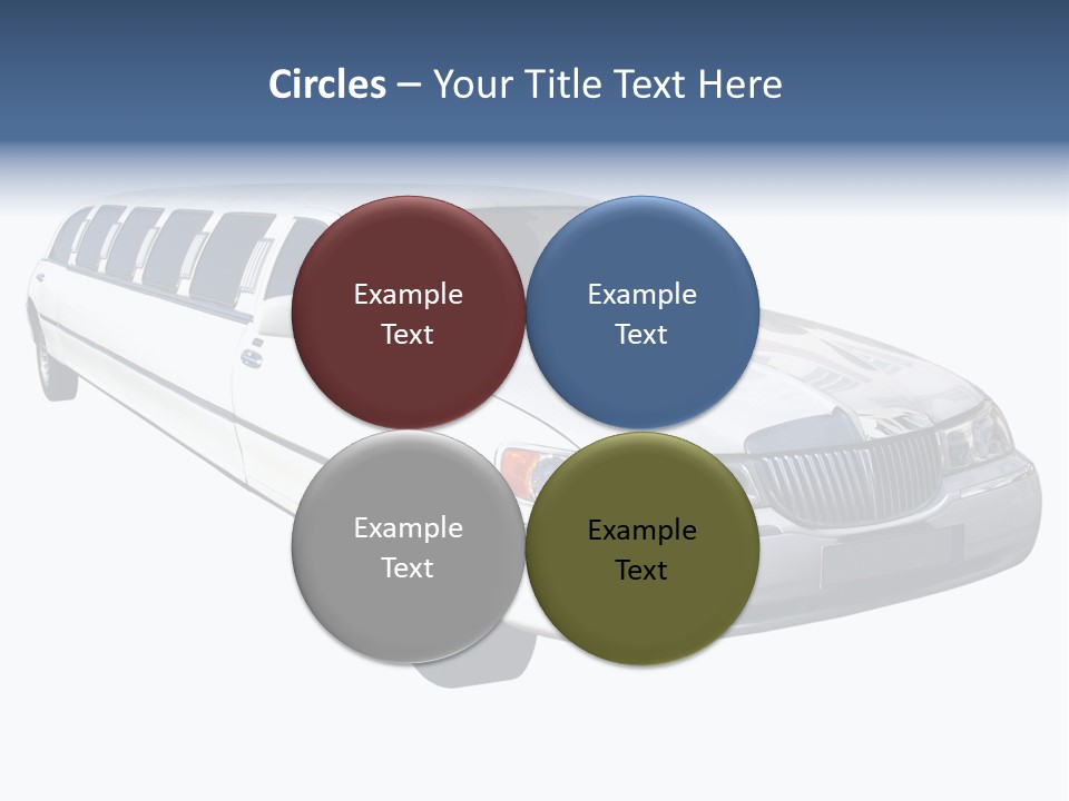Long Limousine Isolated PowerPoint Template