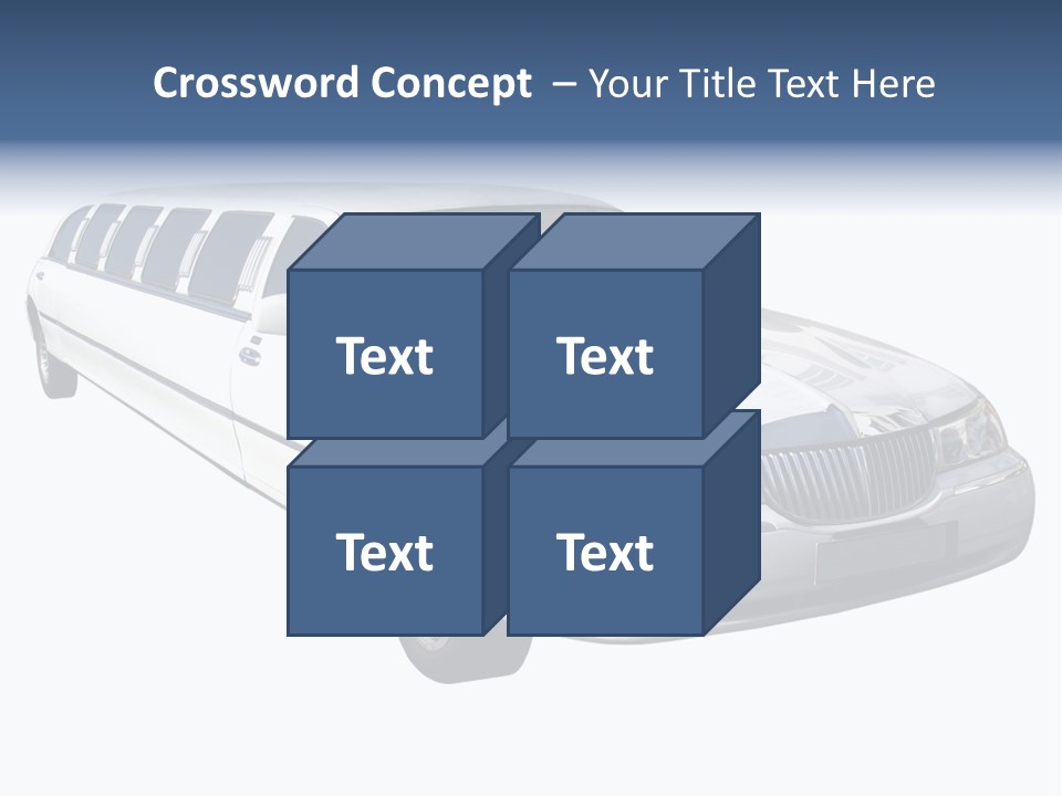Long Limousine Isolated PowerPoint Template
