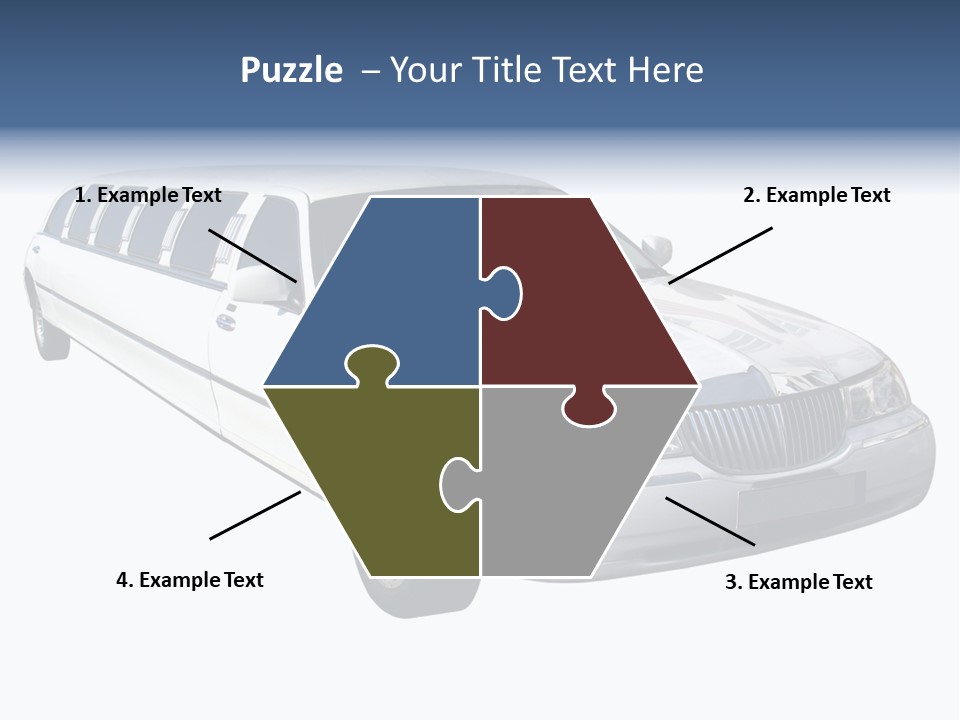 Long Limousine Isolated PowerPoint Template