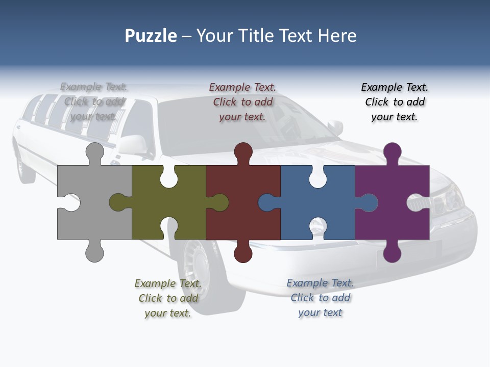 Long Limousine Isolated PowerPoint Template