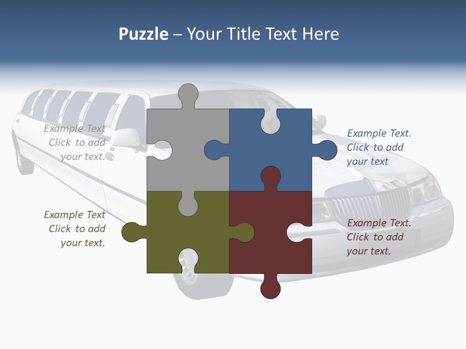 Long Limousine Isolated PowerPoint Template