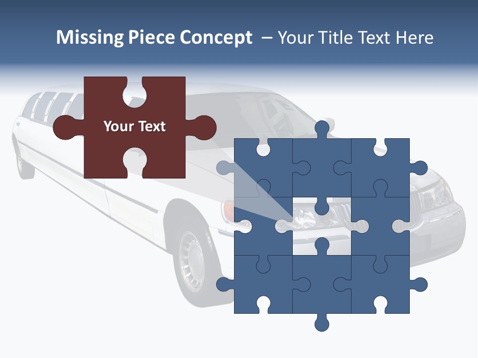 Long Limousine Isolated PowerPoint Template